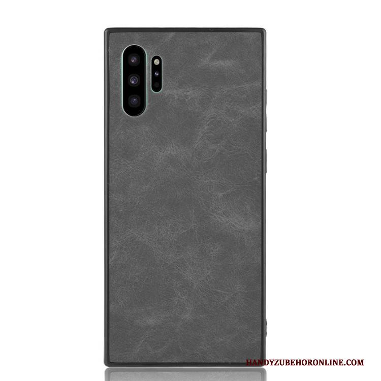 Hülle Samsung Galaxy Note 10+ Taschen Schwarz Lichtfarbe, Case Samsung Galaxy Note 10+ Handyhüllen Mini