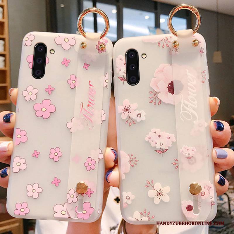 Hülle Samsung Galaxy Note 10 Taschen Transparent Pulver, Case Samsung Galaxy Note 10 Blumen Anti-sturz