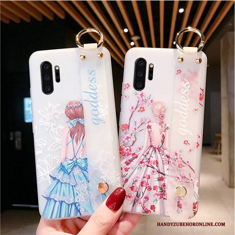 Hülle Samsung Galaxy Note 10+ Weiche Blau Anti-sturz, Case Samsung Galaxy Note 10+ Schutz Hängende Verzierungen Trend