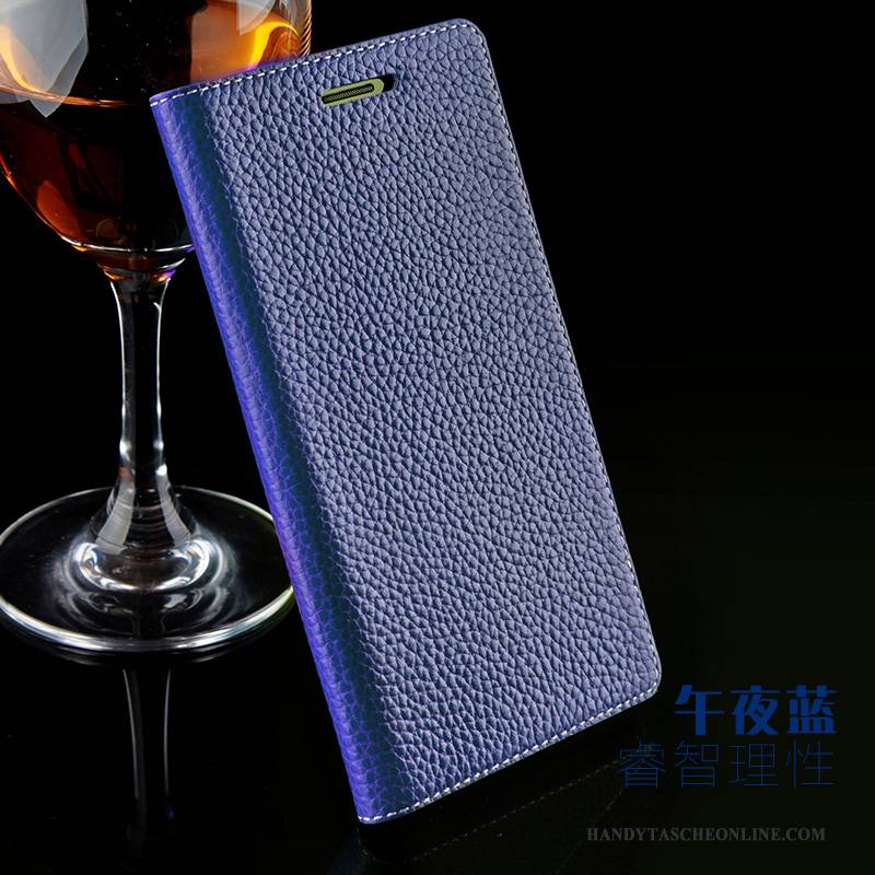 Hülle Samsung Galaxy Note 3 Leder Blau Handyhüllen, Case Samsung Galaxy Note 3 Lederhülle