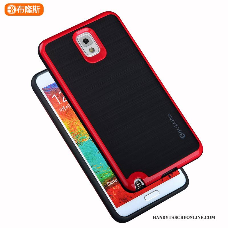 Hülle Samsung Galaxy Note 3 Silikon Einfach Rot, Case Samsung Galaxy Note 3 Schutz Anti-sturz Handyhüllen