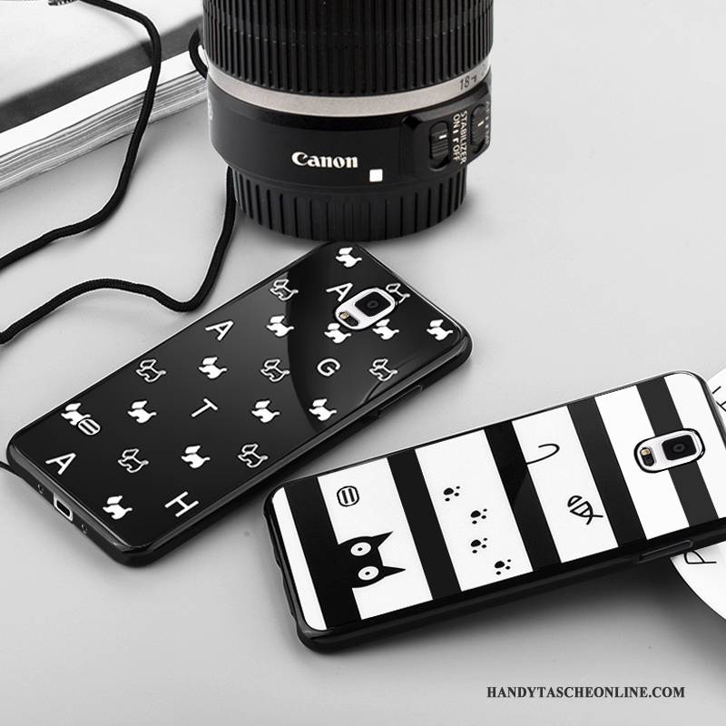Hülle Samsung Galaxy Note 4 Kreativ Handyhüllen Schwarz, Case Samsung Galaxy Note 4 Weiche Anti-sturz Hängende Verzierungen