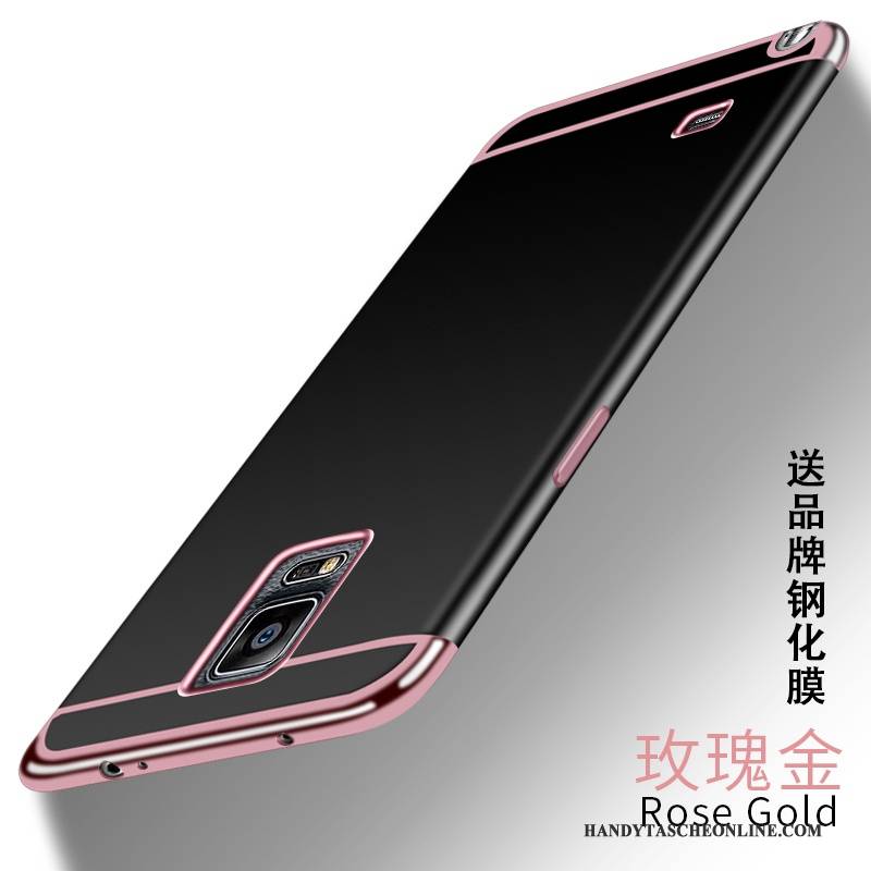 Hülle Samsung Galaxy Note 4 Taschen Persönlichkeit Nubuck, Case Samsung Galaxy Note 4 Schutz Rosa Handyhüllen