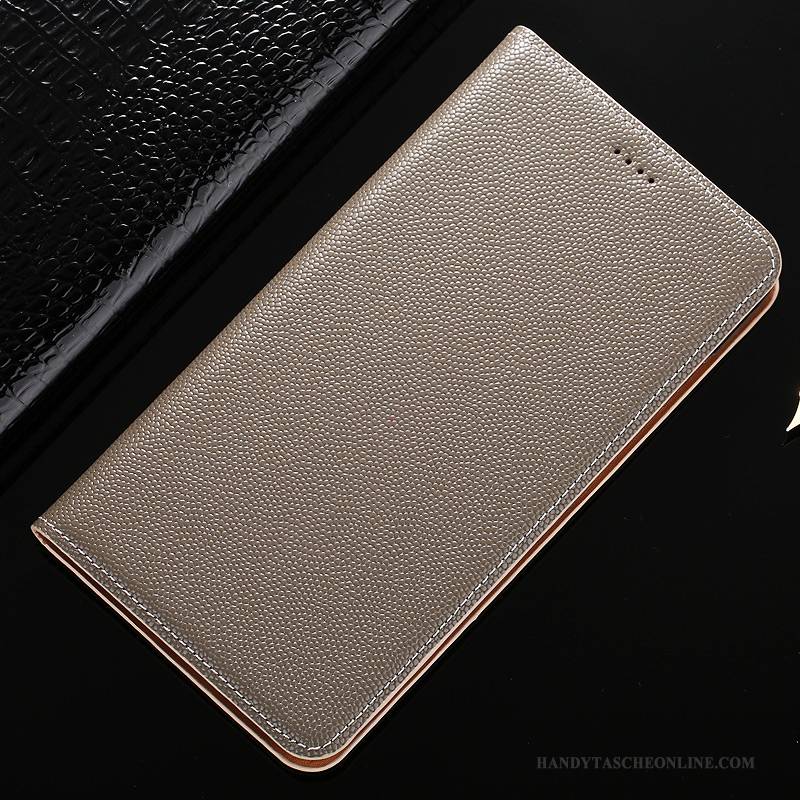 Hülle Samsung Galaxy Note 5 Lederhülle Grau Handyhüllen, Case Samsung Galaxy Note 5 Leder Muster
