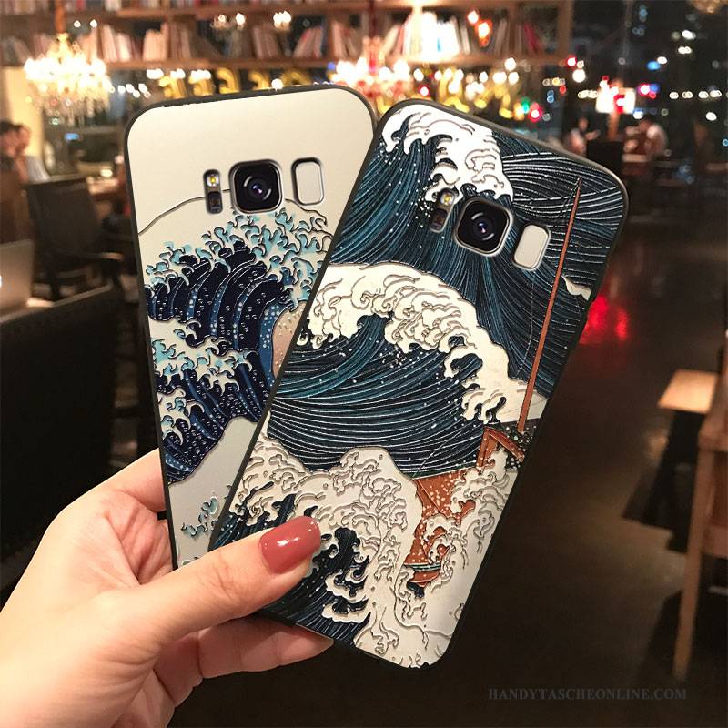 Hülle Samsung Galaxy Note 5 Silikon Hängende Verzierungen Handyhüllen, Case Samsung Galaxy Note 5 Blau Wind