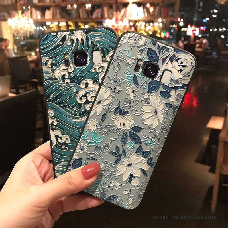 Hülle Samsung Galaxy Note 5 Silikon Hängende Verzierungen Wind, Case Samsung Galaxy Note 5 Trend Blau