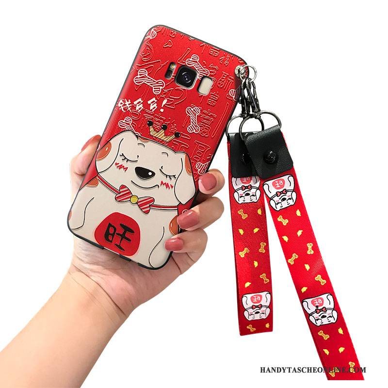 Hülle Samsung Galaxy Note 5 Silikon Reichtum Rot, Case Samsung Galaxy Note 5 Trend Hängende Verzierungen