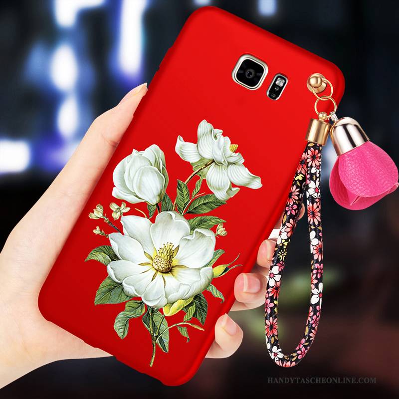 Hülle Samsung Galaxy Note 5 Taschen Trend Nubuck, Case Samsung Galaxy Note 5 Schutz Anti-sturz Rot