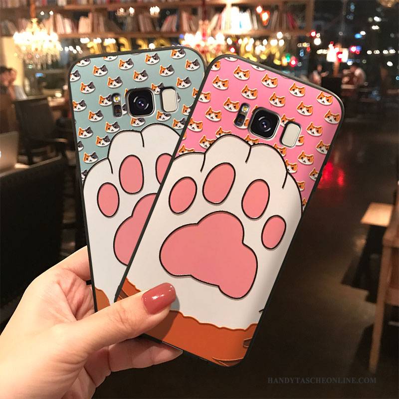 Hülle Samsung Galaxy Note 8 Karikatur Hängende Verzierungen Trend, Case Samsung Galaxy Note 8 Silikon Handyhüllen Rosa