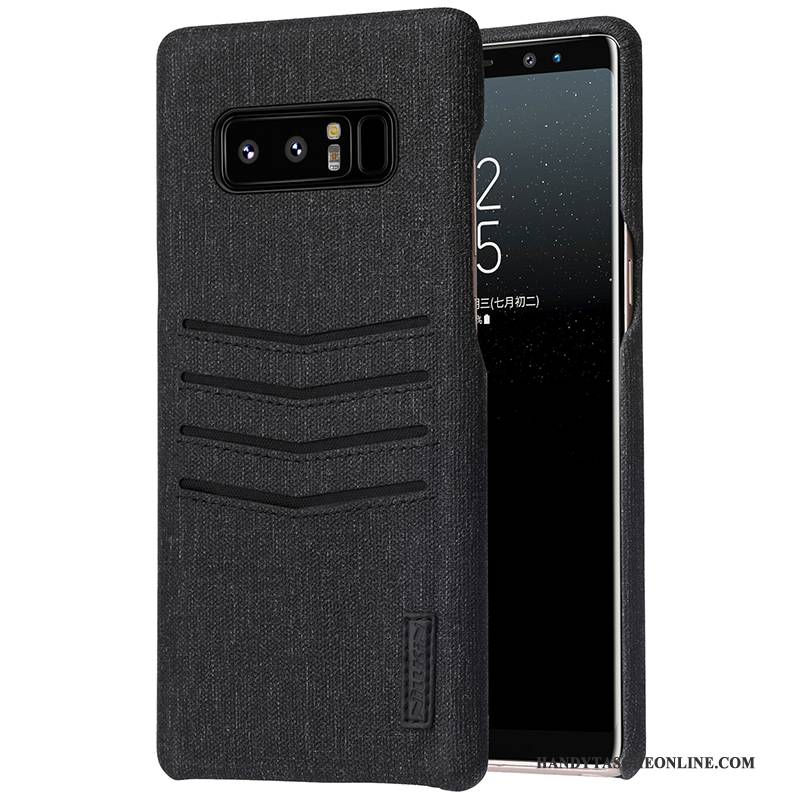 Hülle Samsung Galaxy Note 8 Kreativ Anti-sturz Karte, Case Samsung Galaxy Note 8 Schutz Handyhüllen Schwarz