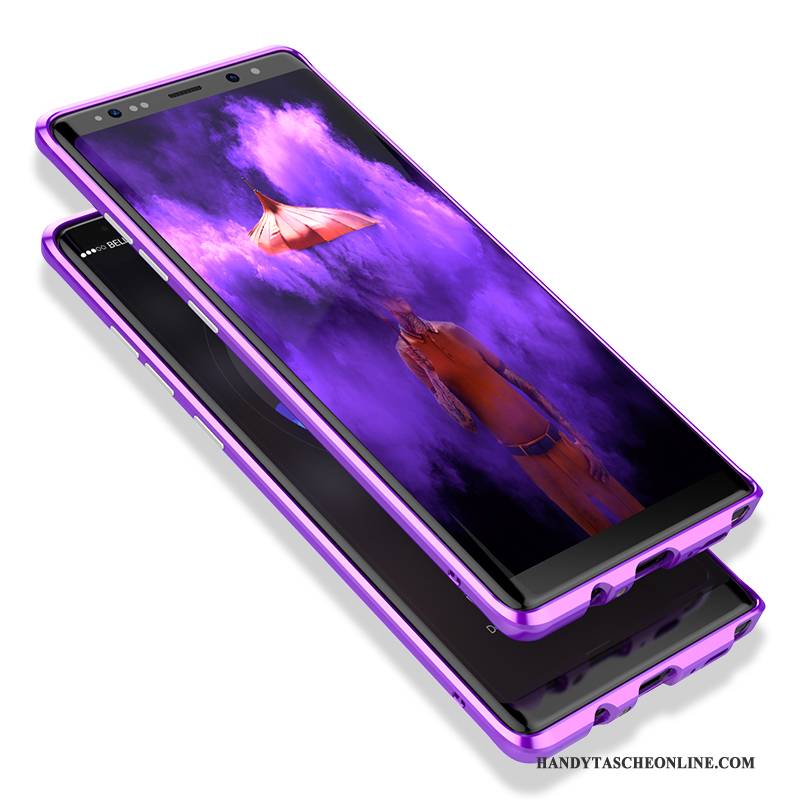 Hülle Samsung Galaxy Note 8 Kreativ Handyhüllen Schlank, Case Samsung Galaxy Note 8 Metall Trend Grenze