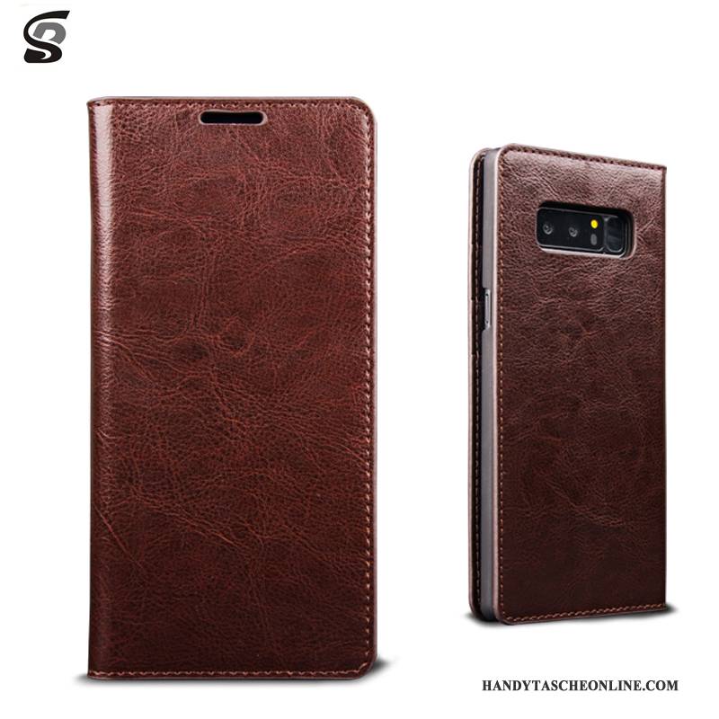Hülle Samsung Galaxy Note 8 Lederhülle Anti-sturz Handyhüllen, Case Samsung Galaxy Note 8 Folio