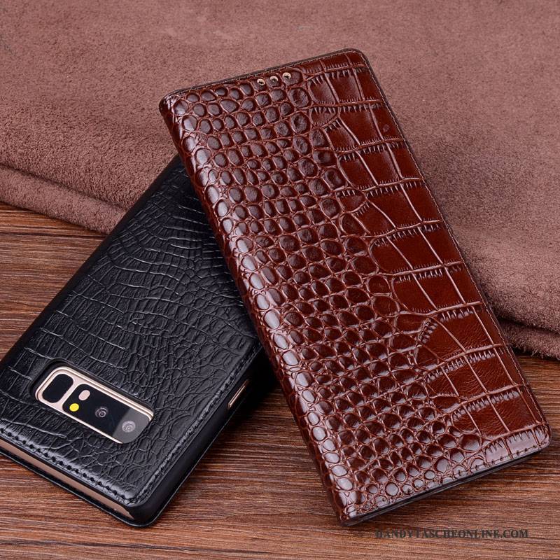 Hülle Samsung Galaxy Note 8 Lederhülle Handyhüllen, Case Samsung Galaxy Note 8 Leder