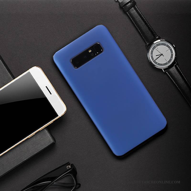 Hülle Samsung Galaxy Note 8 Schutz Farbe Anti-sturz, Case Samsung Galaxy Note 8 Handyhüllen Dunkelblau