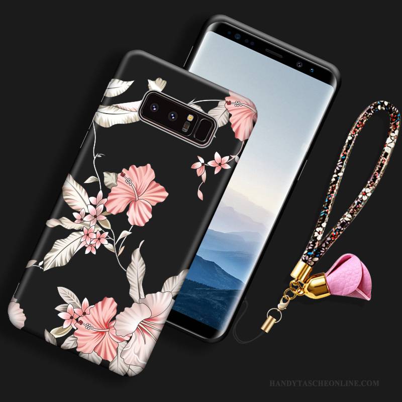 Hülle Samsung Galaxy Note 8 Taschen Dünne Handyhüllen, Case Samsung Galaxy Note 8 Silikon Anti-sturz Schwarz