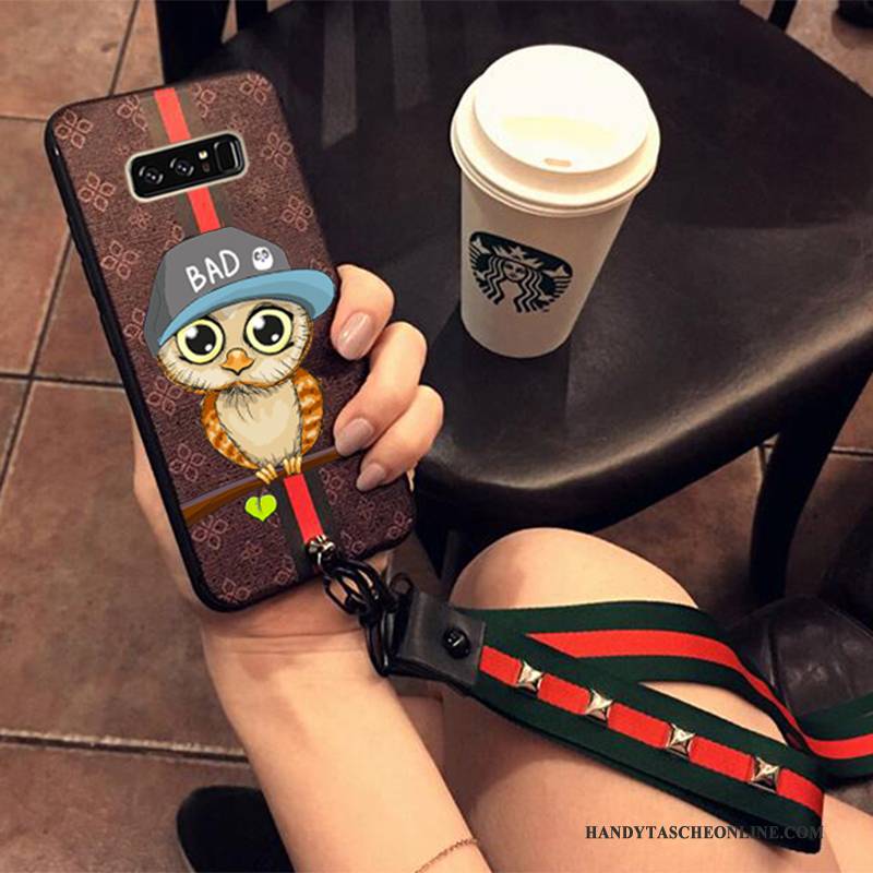 Hülle Samsung Galaxy Note 8 Weiche Handyhüllen Hängende Verzierungen, Case Samsung Galaxy Note 8 Schutz Trend Anti-sturz