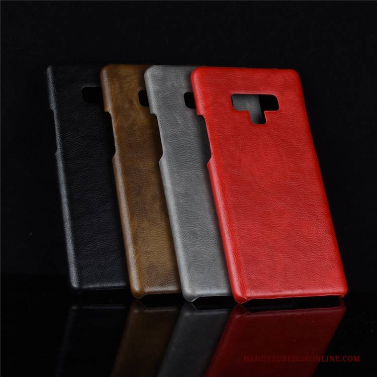 Hülle Samsung Galaxy Note 9 Leder Qualität Muster, Case Samsung Galaxy Note 9 Retro Schwer Anti-sturz