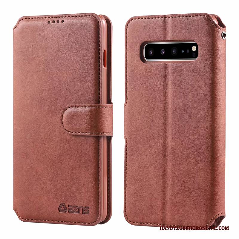Hülle Samsung Galaxy S10 5g Folio Handyhüllen, Case Samsung Galaxy S10 5g Lederhülle