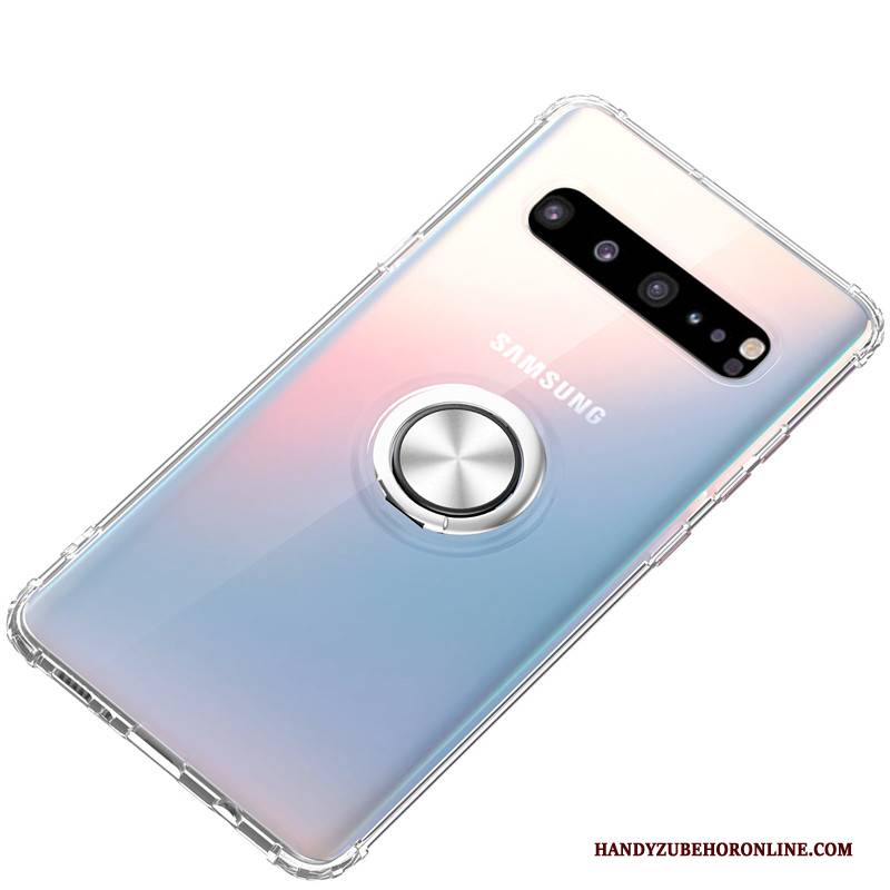 Hülle Samsung Galaxy S10 5g Halterung Anti-sturz Schnalle, Case Samsung Galaxy S10 5g Silikon Trend Weiß