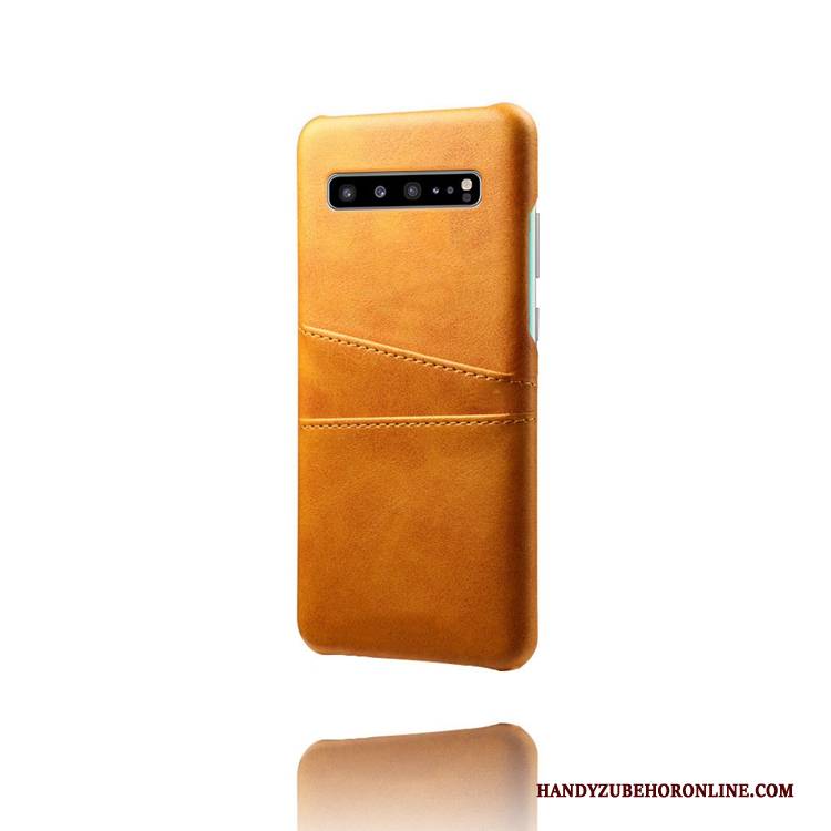 Hülle Samsung Galaxy S10 5g Leder Handyhüllen Kuh, Case Samsung Galaxy S10 5g Persönlichkeit Muster