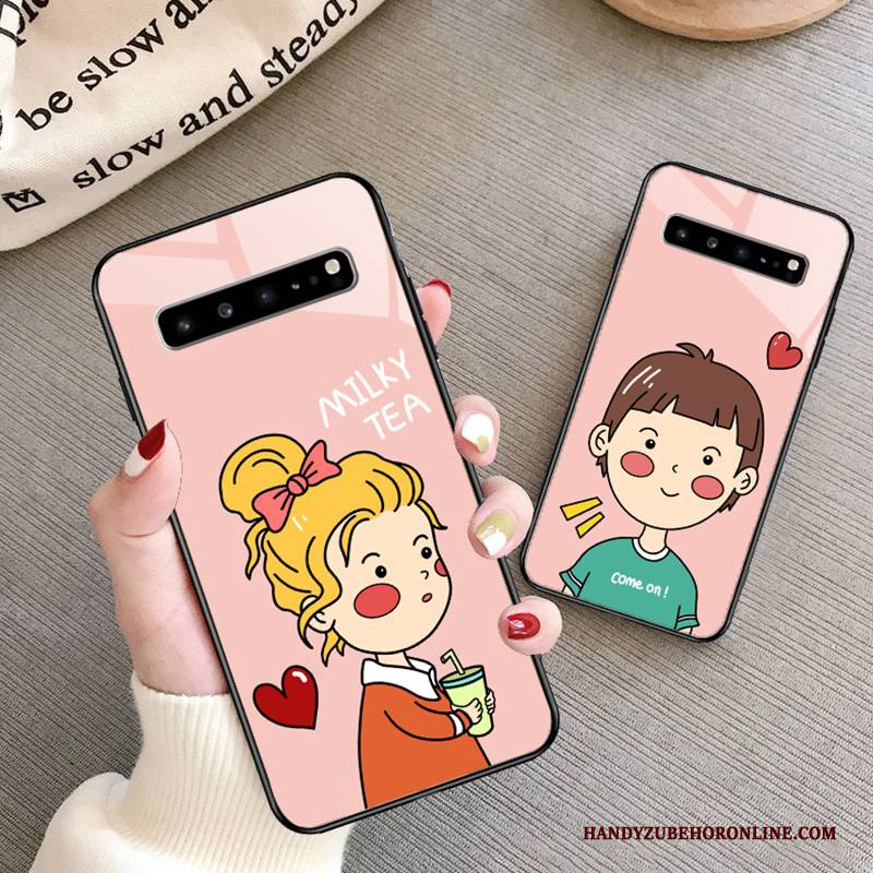 Hülle Samsung Galaxy S10 5g Weiche Anti-sturz Handyhüllen, Case Samsung Galaxy S10 5g Taschen Rosa Nette