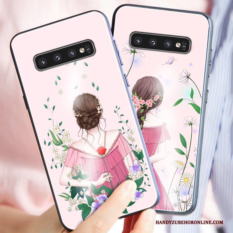 Hülle Samsung Galaxy S10 Kreativ Glas Persönlichkeit, Case Samsung Galaxy S10 Schutz Anti-sturz Nette