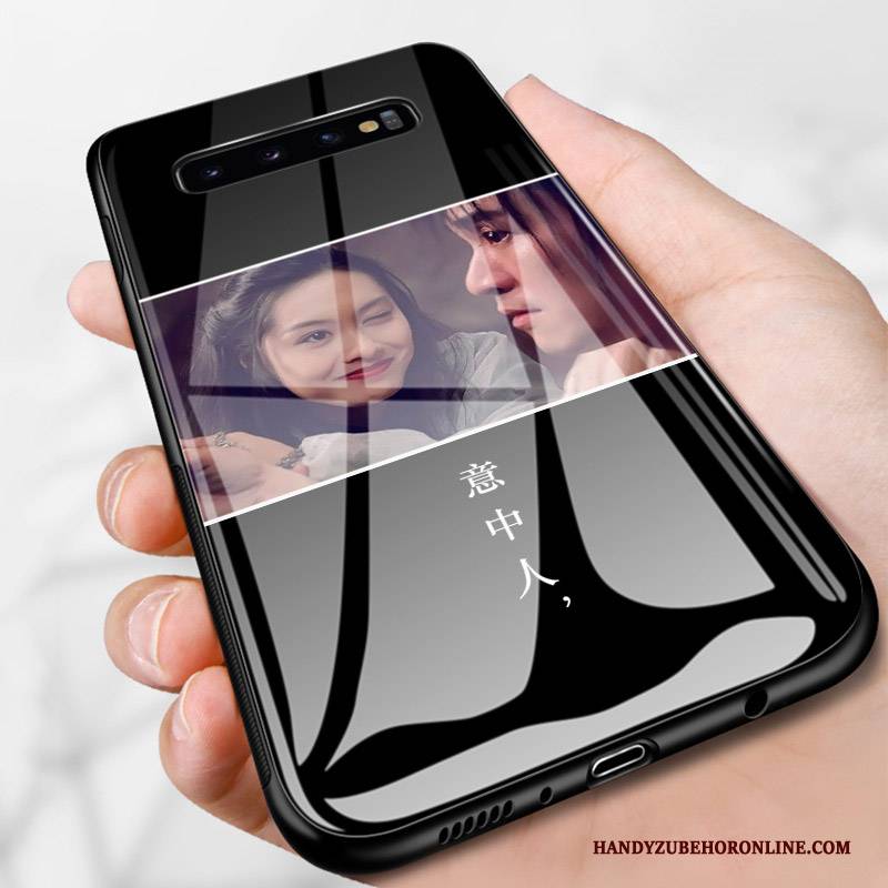 Hülle Samsung Galaxy S10+ Taschen Neu Schwarz, Case Samsung Galaxy S10+ Kreativ Handyhüllen Persönlichkeit