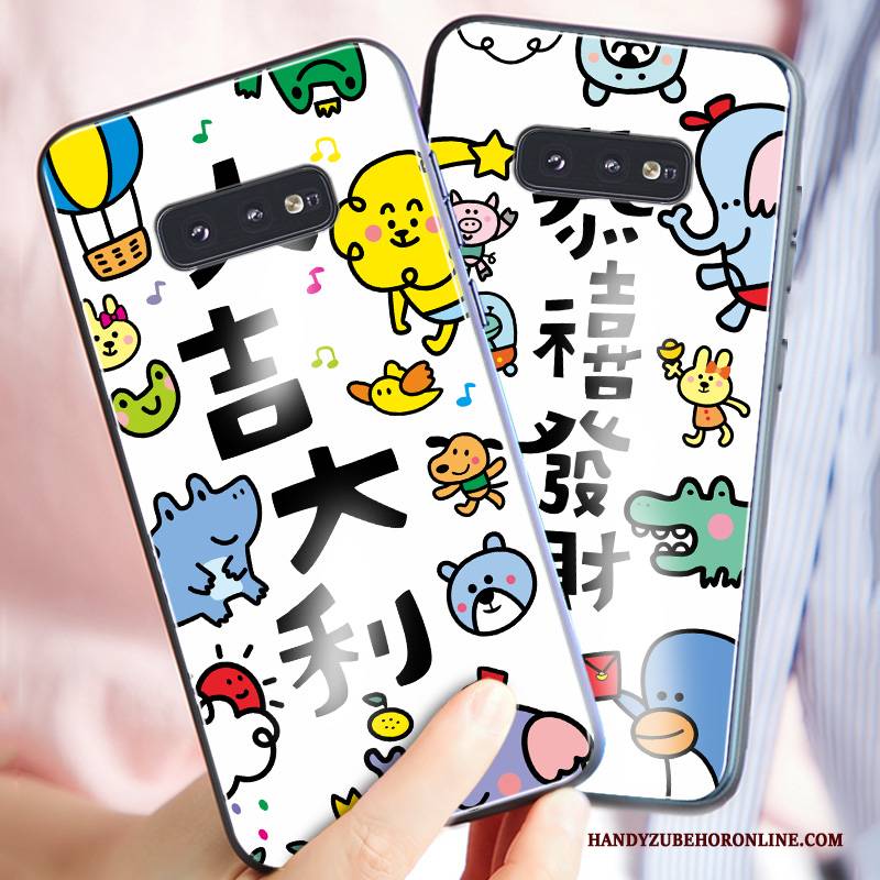 Hülle Samsung Galaxy S10e Schutz Glas Nette, Case Samsung Galaxy S10e Taschen Liebhaber Handyhüllen
