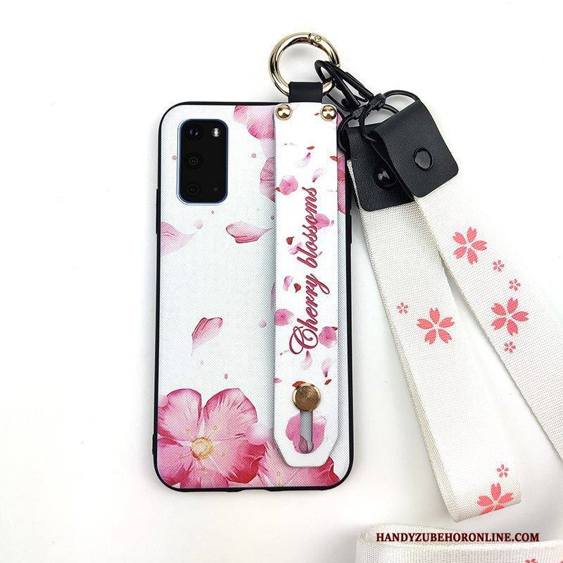 Hülle Samsung Galaxy S20 Kreativ Handyhüllen Frisch, Case Samsung Galaxy S20 Halterung Blumen Hängende Verzierungen