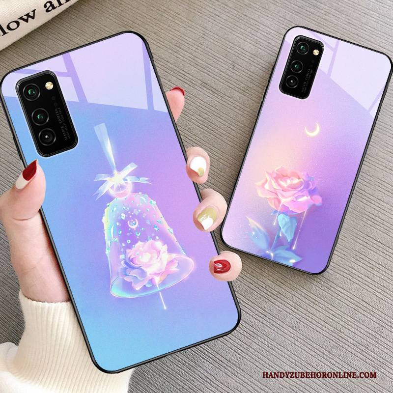 Hülle Samsung Galaxy S20 Kreativ Lila Kristall, Case Samsung Galaxy S20 Taschen Glas Schwer