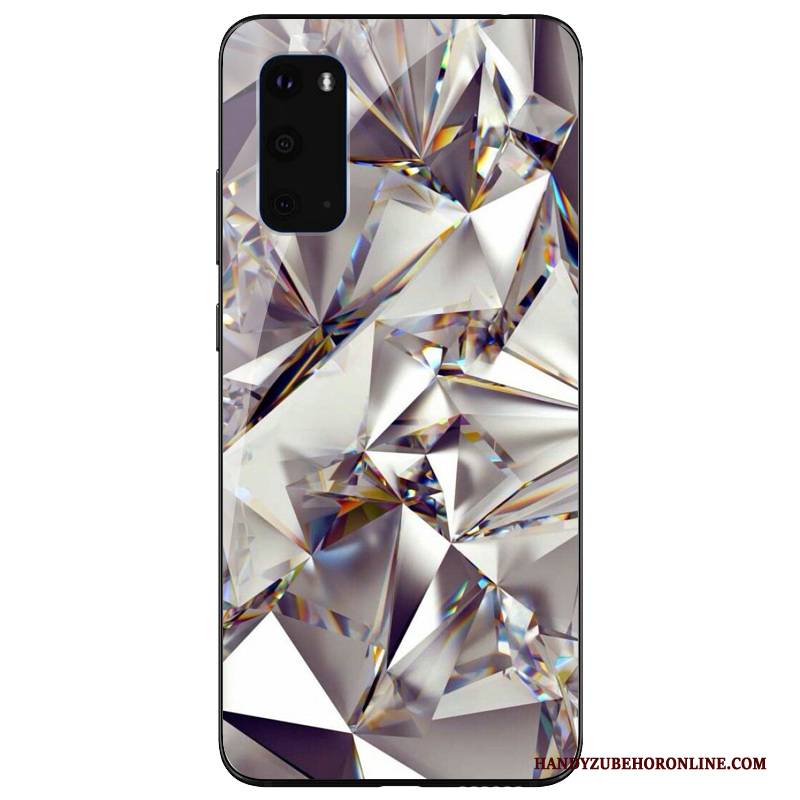 Hülle Samsung Galaxy S20 Kreativ Persönlichkeit Handyhüllen, Case Samsung Galaxy S20 Taschen Grau Anti-sturz