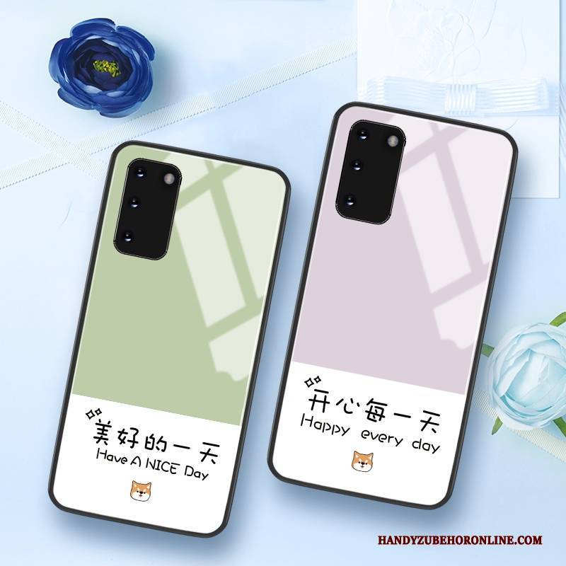 Hülle Samsung Galaxy S20 Kreativ Trend Einfach, Case Samsung Galaxy S20 Silikon Glas Frisch