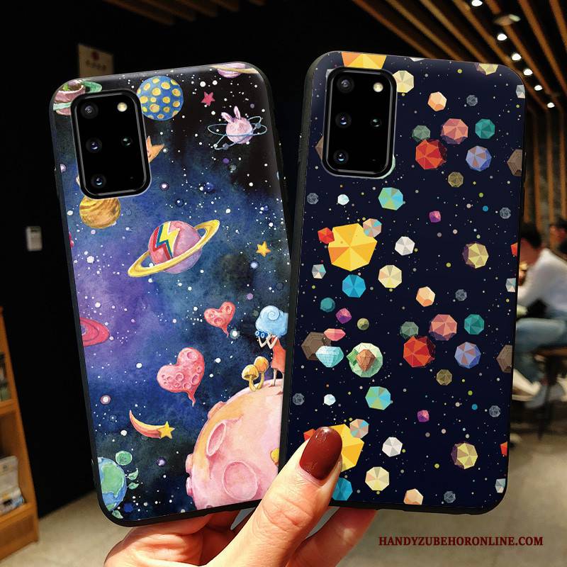 Hülle Samsung Galaxy S20+ Schutz Sternenhimmel Handyhüllen, Case Samsung Galaxy S20+ Taschen Blau Anti-sturz