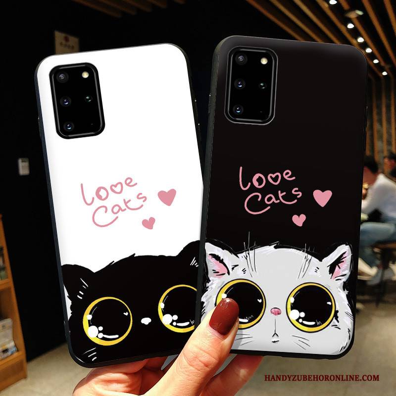 Hülle Samsung Galaxy S20+ Silikon Handyhüllen Anti-sturz, Case Samsung Galaxy S20+ Schutz Nette Weiß