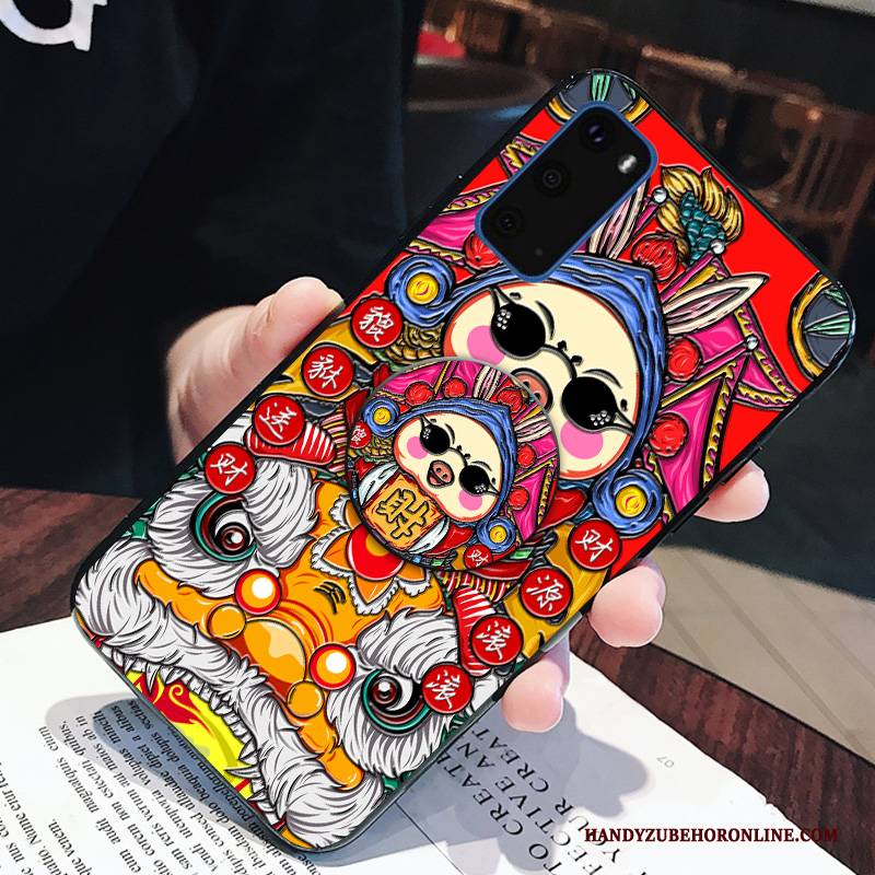 Hülle Samsung Galaxy S20 Taschen Handyhüllen Rot, Case Samsung Galaxy S20 Kreativ Anti-sturz Trendmarke