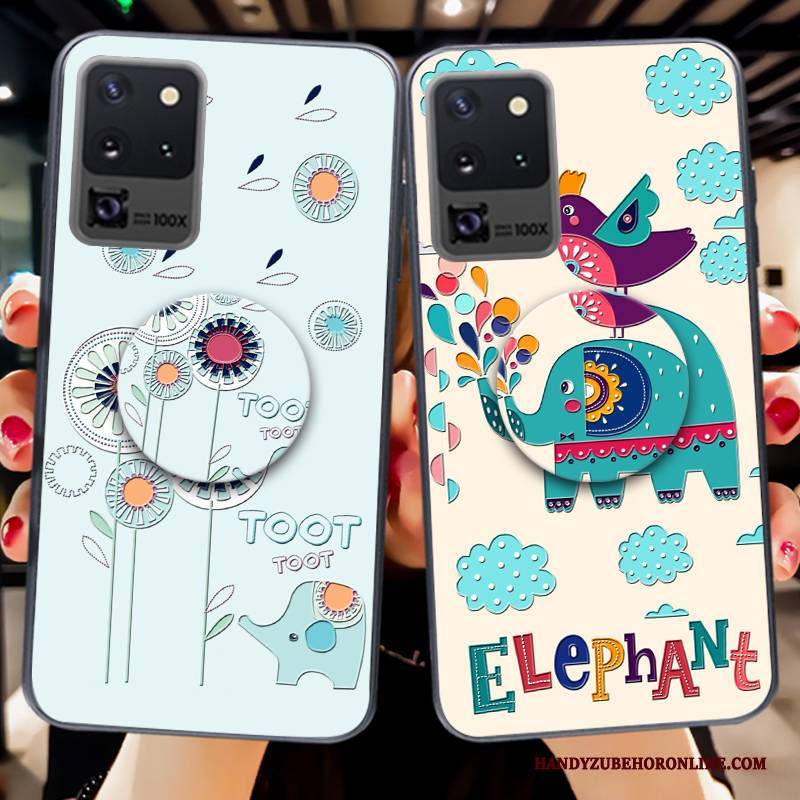 Hülle Samsung Galaxy S20 Ultra Silikon Persönlichkeit Tier, Case Samsung Galaxy S20 Ultra Kreativ Frisch Ballon