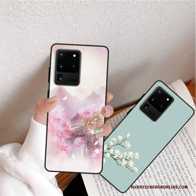 Hülle Samsung Galaxy S20 Ultra Taschen Angepasst Handyhüllen, Case Samsung Galaxy S20 Ultra Weiche Rosa