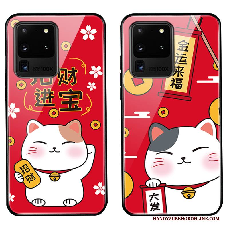 Hülle Samsung Galaxy S20 Ultra Weiche Reichtum Anti-sturz, Case Samsung Galaxy S20 Ultra Schutz Katzen Angepasst