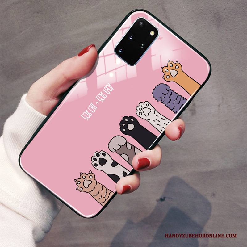 Hülle Samsung Galaxy S20+ Weiche Handyhüllen Nette, Case Samsung Galaxy S20+ Schutz Blau Katzen