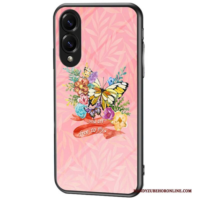 Hülle Samsung Galaxy S25 5g Edge Schmetterling Aus Gehärtetem Glas