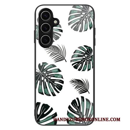 Hülle Samsung Galaxy S25 5g Handyhülle Blattmuster (sicherheitsglas)