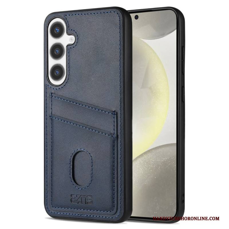 Hülle Samsung Galaxy S25 5g Handyhülle Kartenhalter Aus Strukturiertem Leder