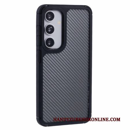 Hülle Samsung Galaxy S25 5g Handyhülle Transparente Kohlefaser-optik
