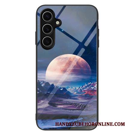 Hülle Samsung Galaxy S25 5g Weißer Planet (sicherheitsglas)