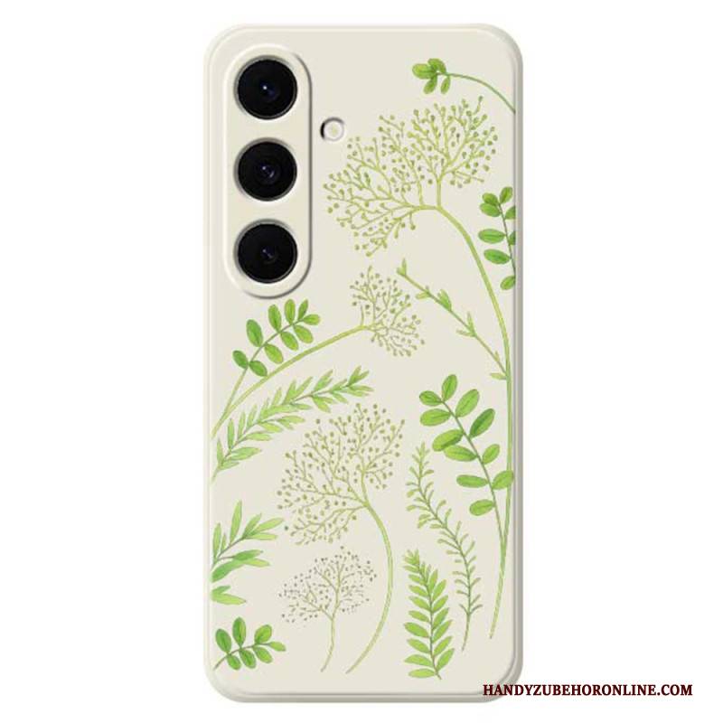 Hülle Samsung Galaxy S25 Fe Handyhülle Silikon Mit Blattmuster