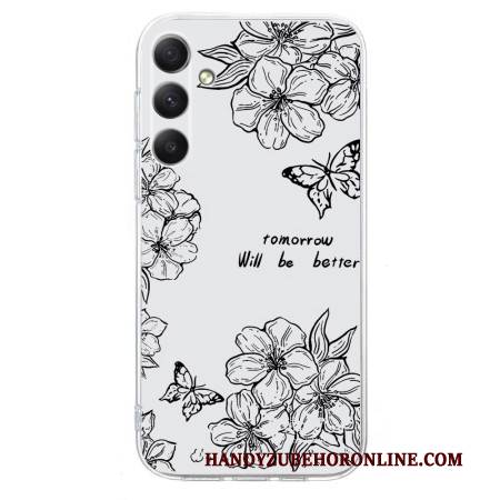 Hülle Samsung Galaxy S25 Fe Schmetterlinge Und Blumen