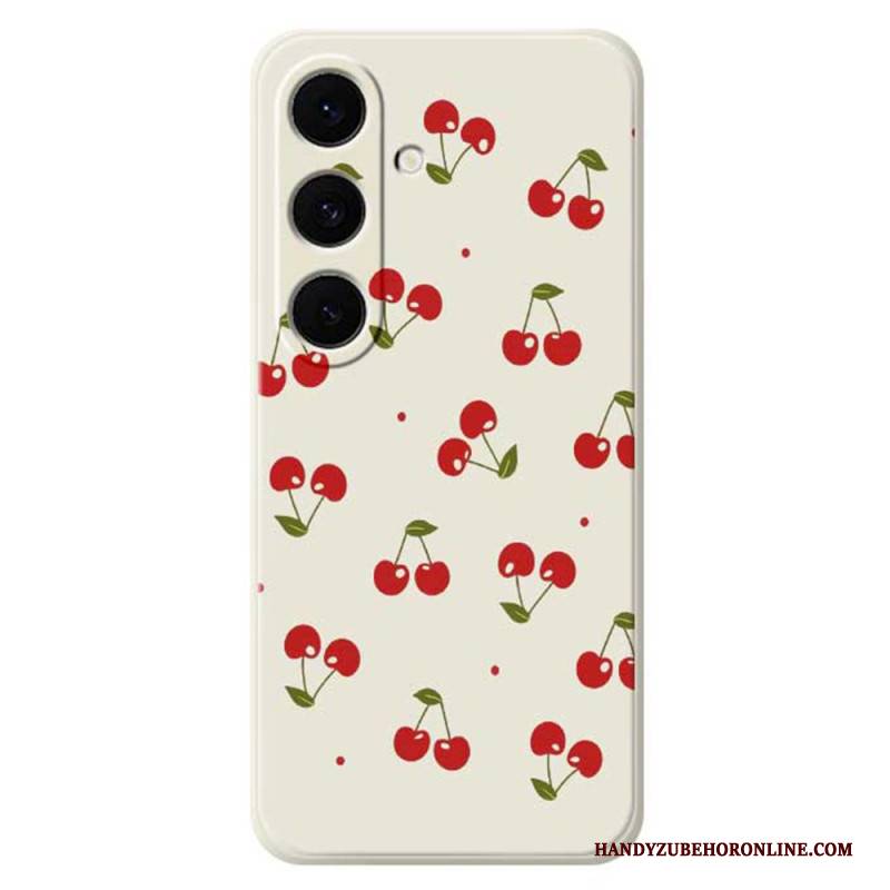 Hülle Samsung Galaxy S25 Fe Silikon Mit Kirschmuster