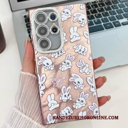 Hülle Samsung Galaxy S25 Ultra 5g Lustige Häschen Mit Linsenschutz