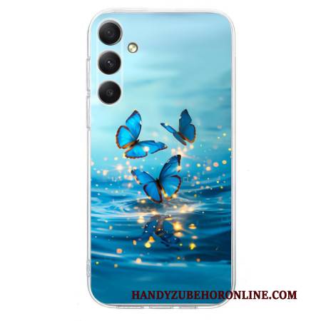 Hülle Samsung Galaxy S26 Blaue Schmetterlinge