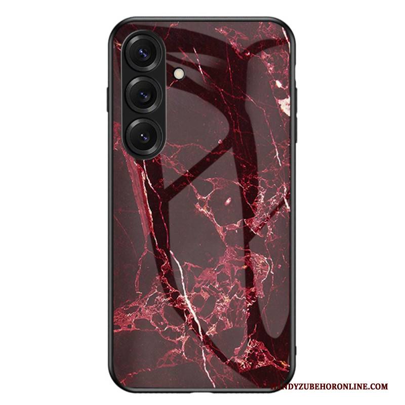 Hülle Samsung Galaxy S26 Plus Handyhülle Gehärtetes Glas In Marmoroptik